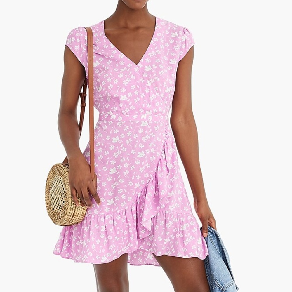 J. CREW Ruffle-front Mini Dress